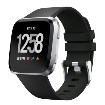 

Bemorcabo for Fitbit Versa Band,Soft Silicone Sport Replacement Strap Bracelet Wristband Accessories for Fitbit Versa 5 colors