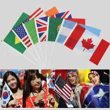 Национальный флаг 11 стран мира баннер Бантинг 30,5*21 см Флаг вручную бразильский мексиканский Британский немецкий Американский национальный флаг