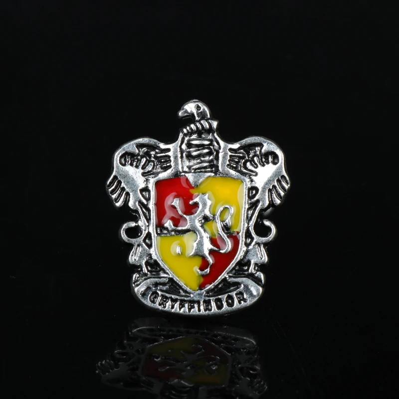 Хогвартс Волшебная школа гербовые запонки hp Gryffindor Hufflepuff Ravenclaw Слизерин запонка звенья школьный значок-40