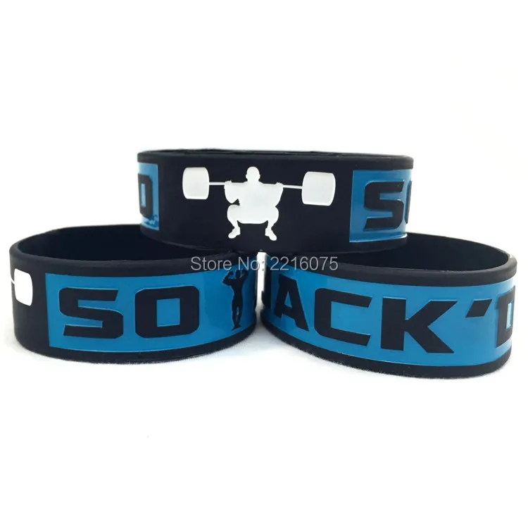 

300pcs One Inch CrossFit AthleticEdge So Jack'd wristband silicone bracelets free shipping by DHL express