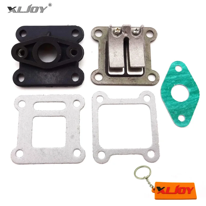 Клапанный клапан XLJOY + впускной коллектор уплотнительные прокладки для 47cc 49cc мини