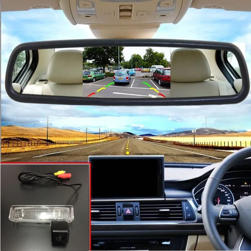 

Car Backup Rear View Camera For Toyota Aurion / Camry XV40 2007~2013 with 5'' LCD Mirror Monitor Parking Assistance Car Styling