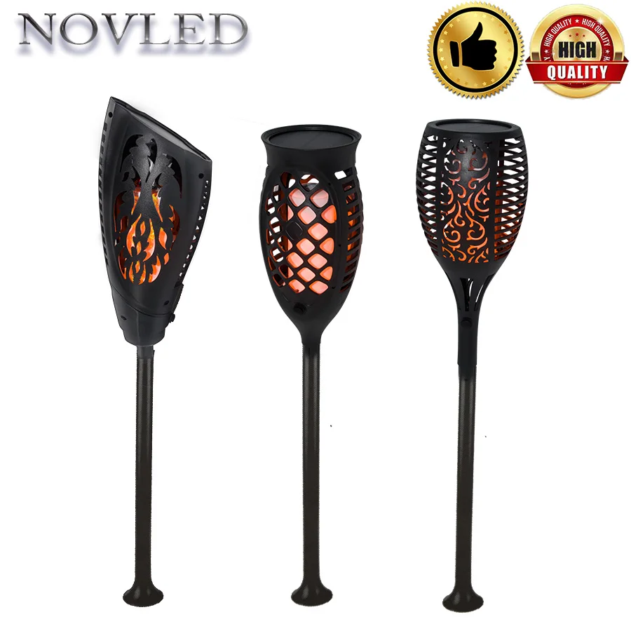 

LED solar torch light IP68 Waterproof Flame Flickering Garden Lamp Outdoor Landscape Decoration Garden Lawn Light