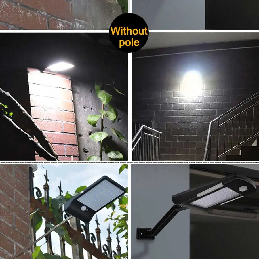 Newest 450LM 48 LED Solar Power Street Light PIR Motion Sensor Lamps Garden Security Lamp Outdoor Street Waterproof Wall Lights solar lamp outdoor