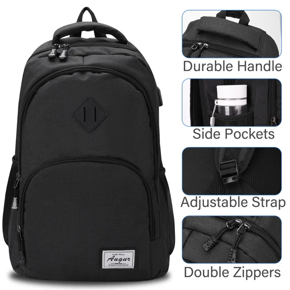 Unisex School Bag Multifunction USB charging Men 15inch Laptop Backpacks For Teenager Fashion Men and Women Travel backpack (11)