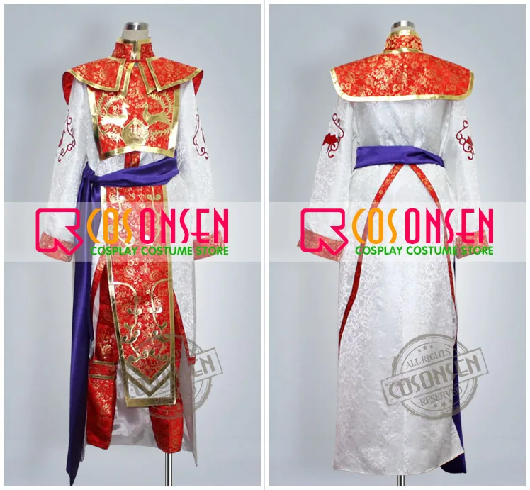 Косплей ONSEN Dynasty Warriors 4 Zhou Yu Shuu Костюм на заказ любой размер|cosplay costume|dynasty warriorscustom