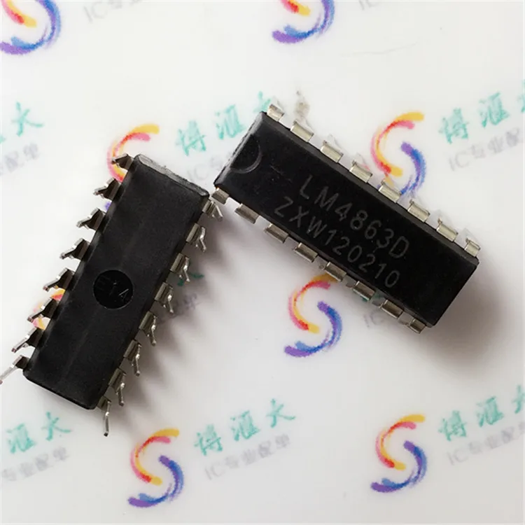 Module Free shipping line LM4863D/LM4863 DIP16 dual channel audio power ...