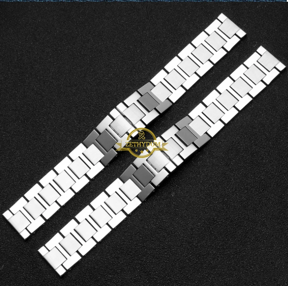 Нержавеющий браслет стальной Цельный металлический ремешок для часов 16 мм 17,5 мм 20 мм 23 мм для танка SOLO ремешок для часов пары ремешок для часов
