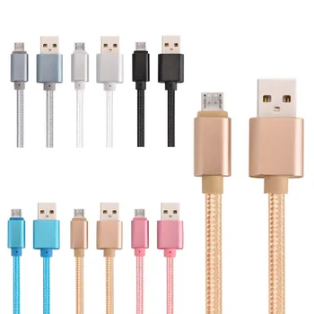 

OD 4.6 Thick micro 5pin V8 Fabric braided cable Accessory Bundles for samsung s4 s6 s7 edge for htc lg sony