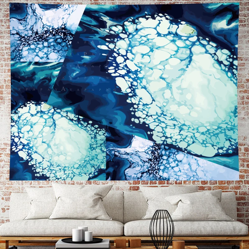 

Abstract wall hanging structure Oil painting mechanis Tapestries hippie Psychedelic Wall carpet Hanging Yoga Mat Home Decor