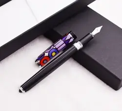 Новый герцог красочные картина с фонтаном ручка Красивая Уникальная ручка Кепки качества со средним наконечником подарок ручка с коробкой