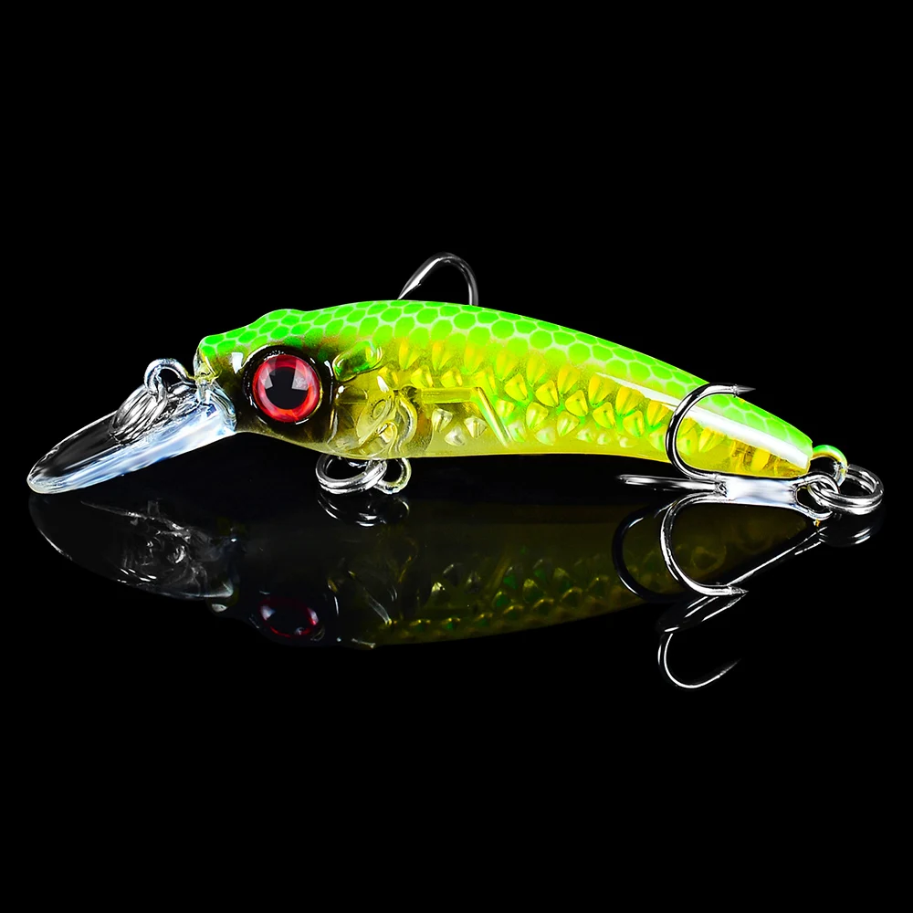

1PC 6Colors New Model Artificial Bait Lure 0.12oz-3.5g/2.36"-6cm fishing tackle 2# BKB Hooks Hard Fishing Wobbler bass
