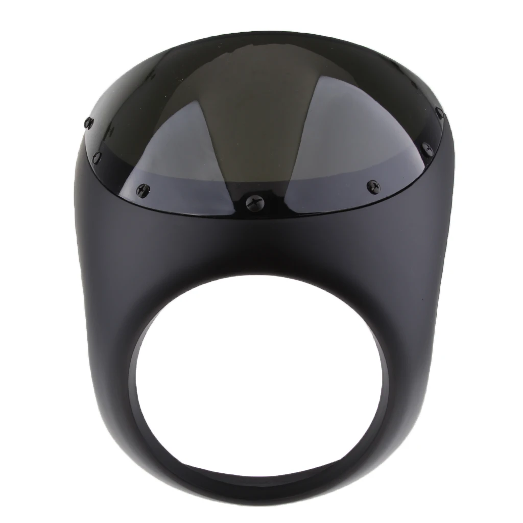 7'' Motorcycle Headlight Fairing Screen Cover Universal for Cafe Racer Stylish Design Offers Some Protection