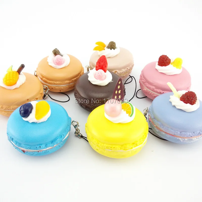 Kawaii Fruit Macaroon Squishy Collectibles Soft Gift Kid Simulation Food Toy | Игрушки и хобби