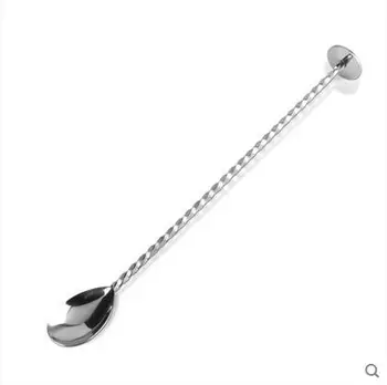 

Kitchen Barware Bar Tools 27 cm piston screw stainless steel bar spoon spoons 4 pcs/lot free shipping