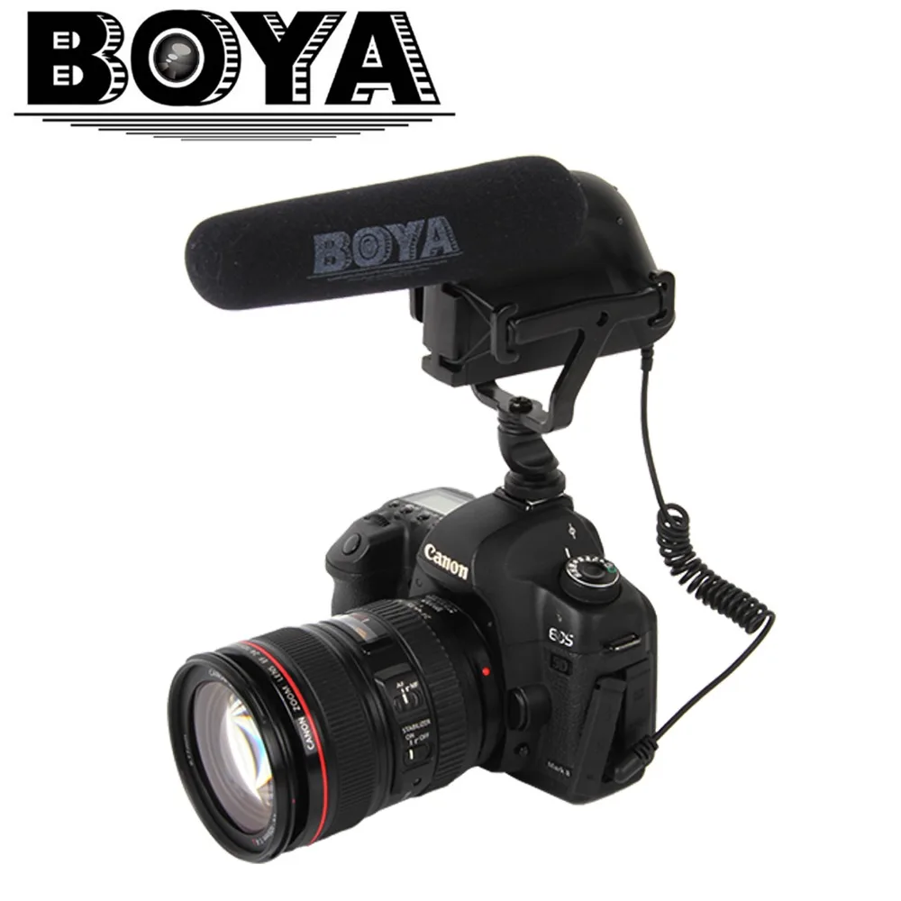 Электронный Boya BY-VM200P видео конденсаторный микрофон для Gopro Sony Nikon Canon 6D Sigma Pentax камеры мини видеокамеры