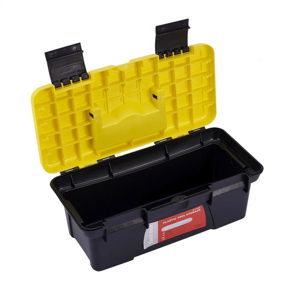 AUMOHALL Plastic Toolbox Portable Hand Carry Car Repair Tool Storage