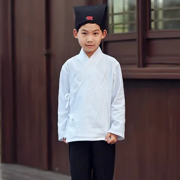 

Children Traditional Hanfu Clothes Cosplay Costume Long Sleeve Chinese Ancient Baby Boys Shirt Vintage Performance Clothing