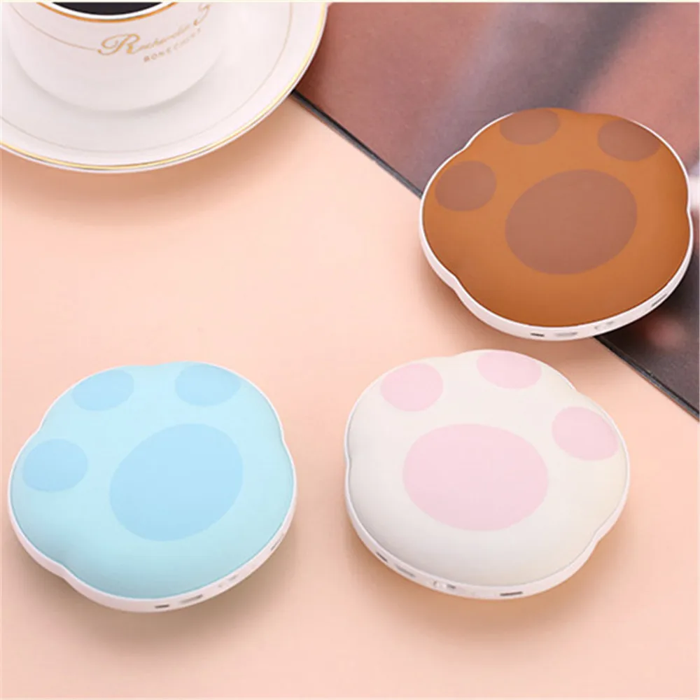 Высококачественный нагреватель грелка для рук и power Bank Bear Paw Карманный нагреватель с двойной стороны тепла сохраняет тепло#1212