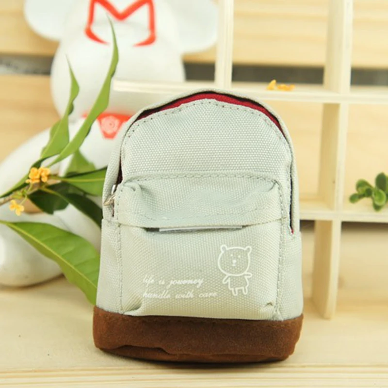 

Hot Case Coin Card Backpack Purse Zipper Bag Pouch Flower Canvas Box