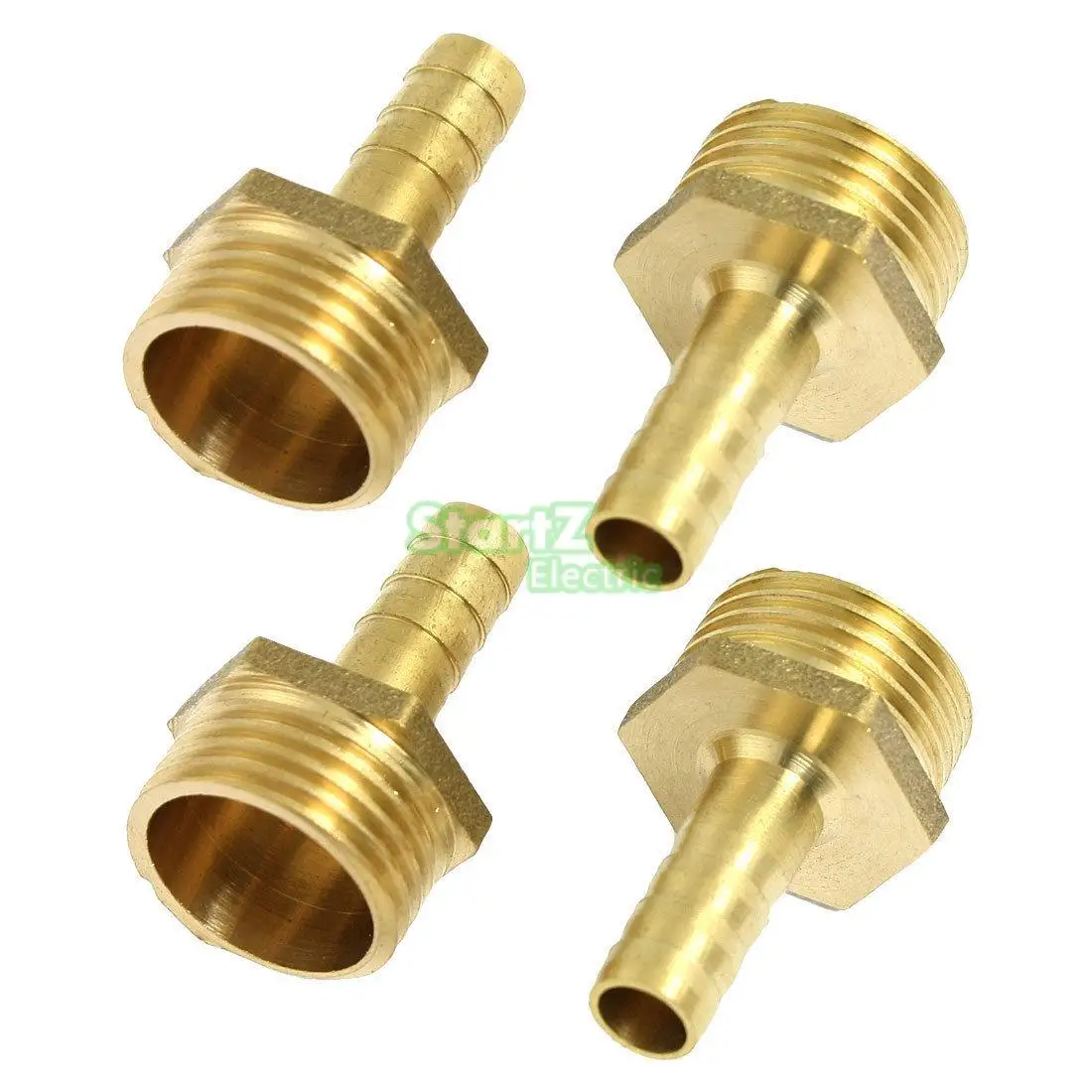 5Pcs 1/2"PT Male To 6mm Air Hose Barb Male Pipe Barbed Air Hose
