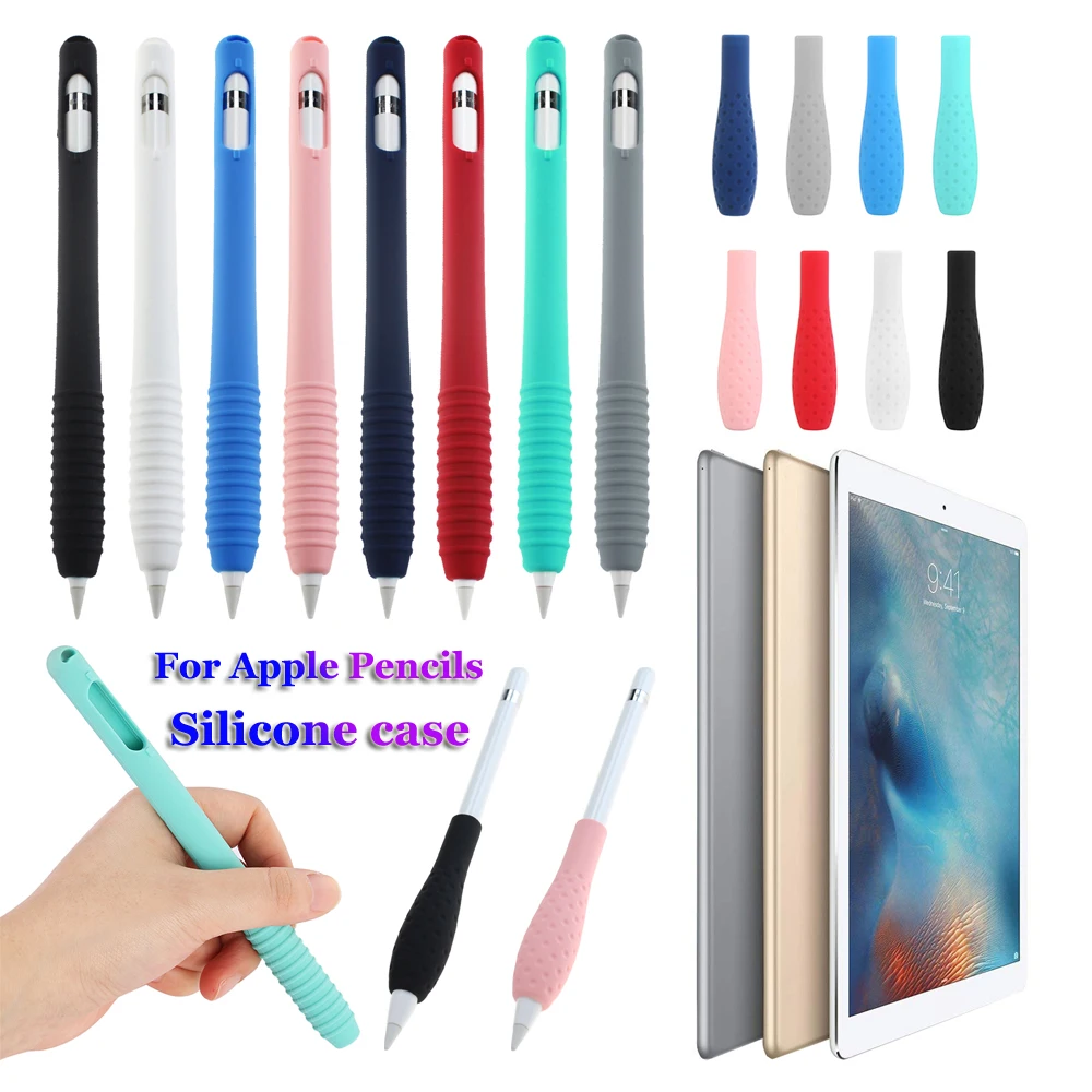Цветной мягкий силиконовый Совместимый Чехол Для Apple Pencil совместимый с iPad Tablet