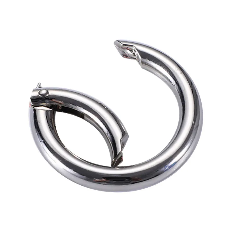 5Pcs Round Hiking Carabiner Aluminum Alloy Carabiners Keyring 28mm Snap Clips Buckle Keychain Climbing Accessories #3o30 (7)