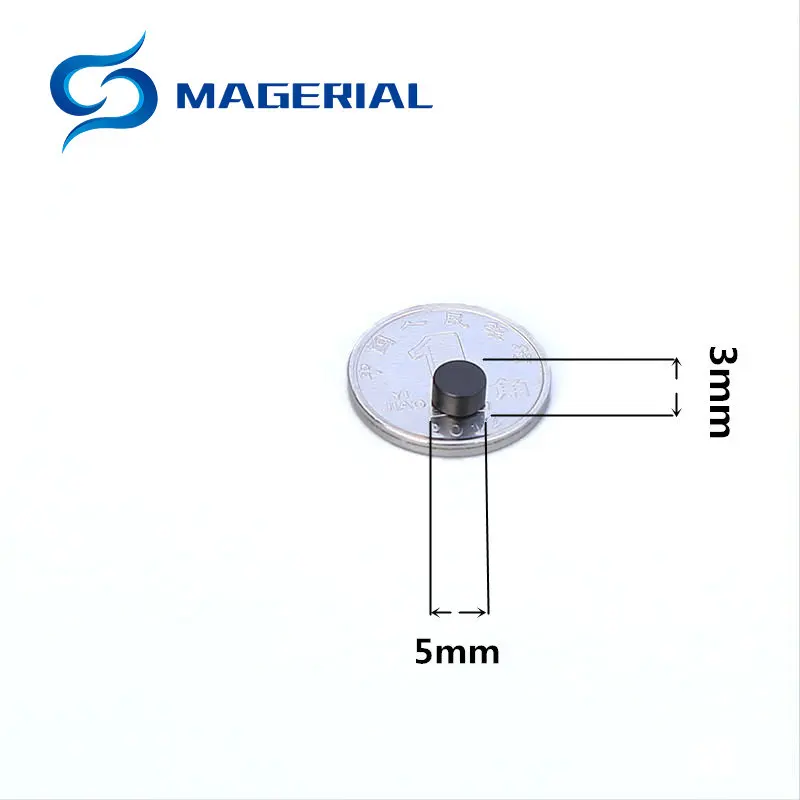 Эпоксидный полимерный магнит, черный, сильный, Круглый, 5x3 мм, водонепроницаемый, нержавеющий, трение, на холодильник, белая доска, магнитная карта, экран, доски объявлений
