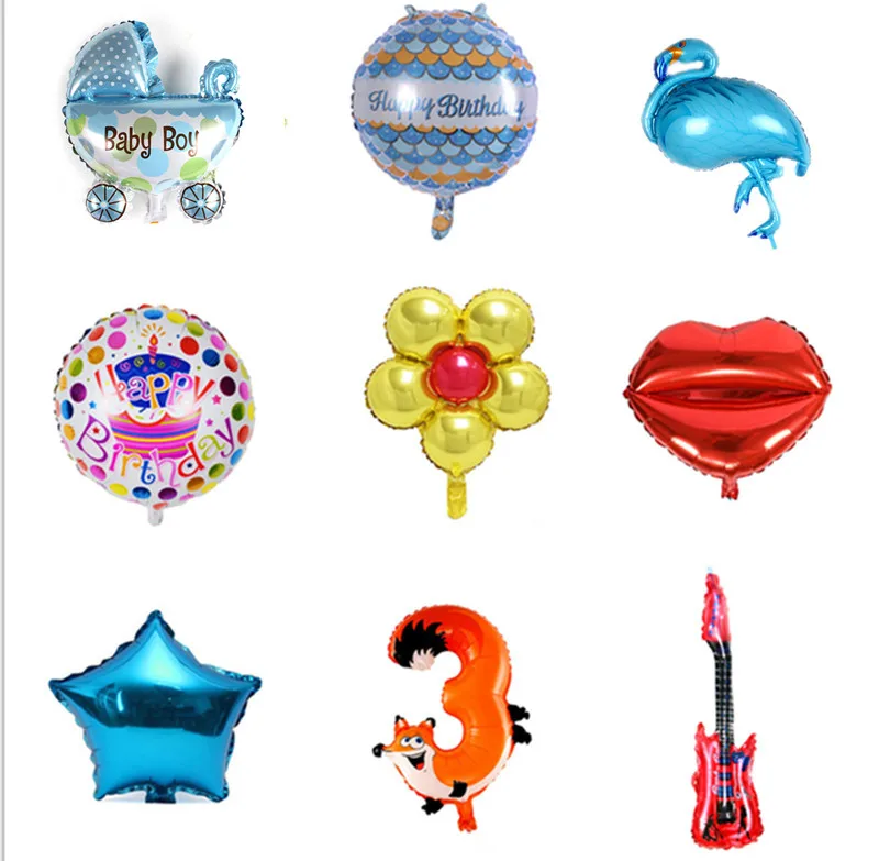 Multi tipos aire Globos cumpleaños fiesta decoración baby shower foil Globos bebé niña y niño feliz cumpleaños bolas de helio globos Multi tipos aire Globos cumpleaños fiesta decoración baby shower foil Globos bebé niña y niño feliz cumpleaños bolas de helio globos