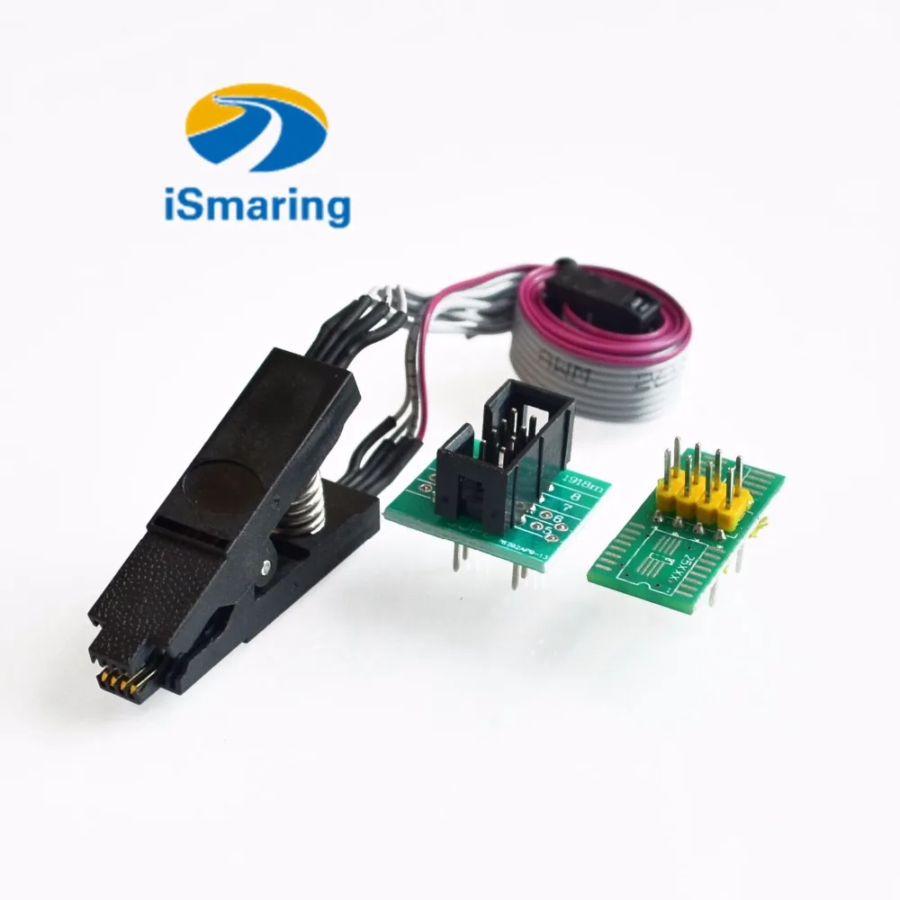 Официальный тестовый зажим iSmaring SOIC8 SOP8 для EEPROM 93CXX/25CXX/24CXX встроенное