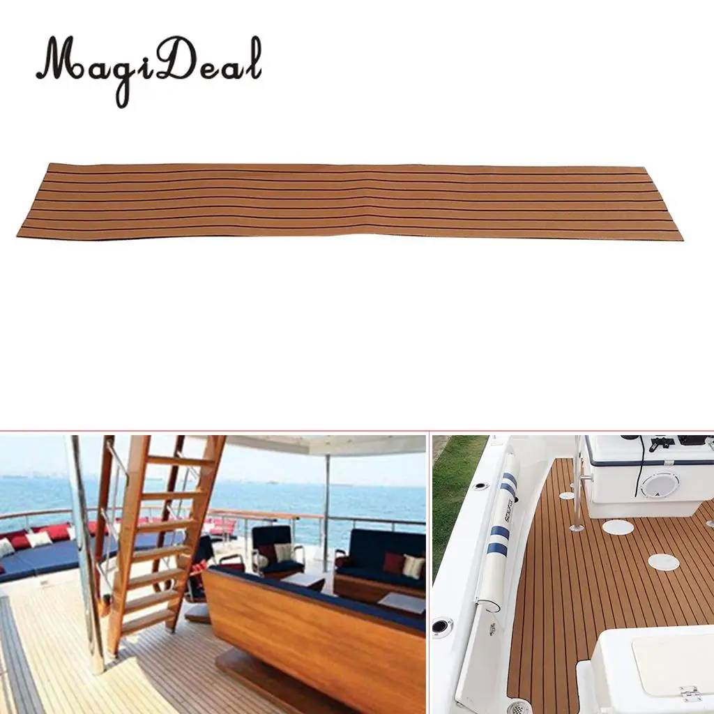Self-Adhesive 450x2400x6mm EVA Foam Boat Yacht Flooring Teak Decking Sheet Pad Carpet for RV Car Marine Boat Yacht Accessories