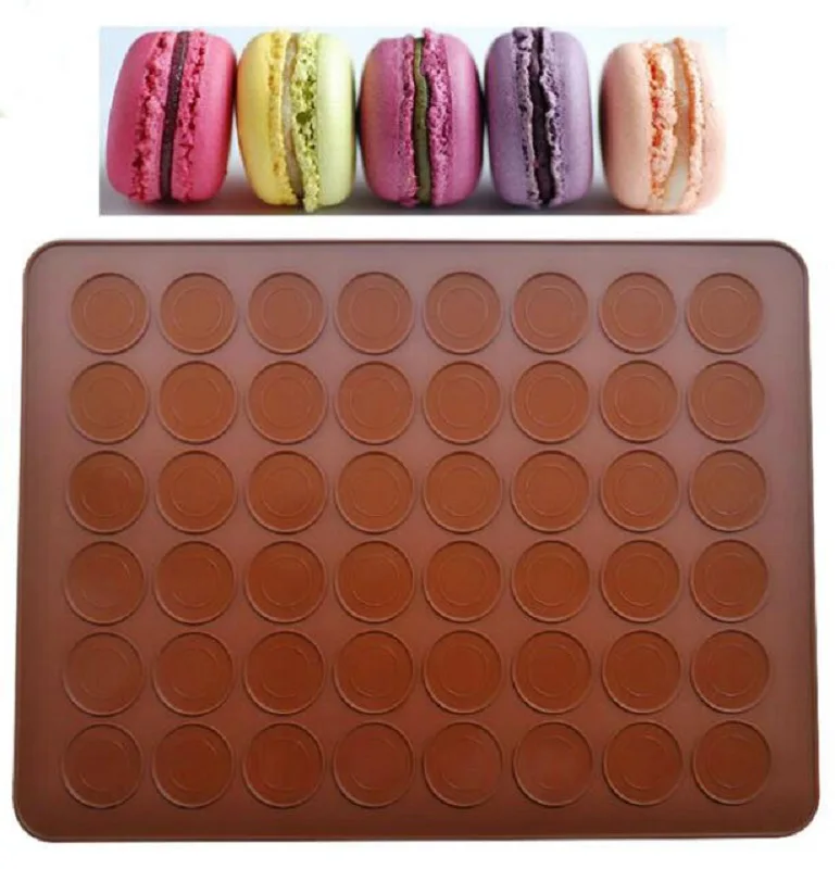 

48 Holes Bakeware Pastry Baking Tools Silicone Mat For Oven Macaron Silicone Baking Mat Non-Stick Baking Macaron Cake Pad