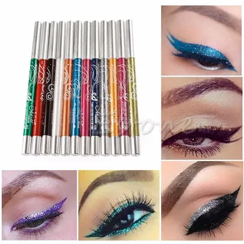 

2016 Mina New 1 Set Professional Eye Shadow Lip Liner Eyeliner Pen Pencil Makeup 12 Color