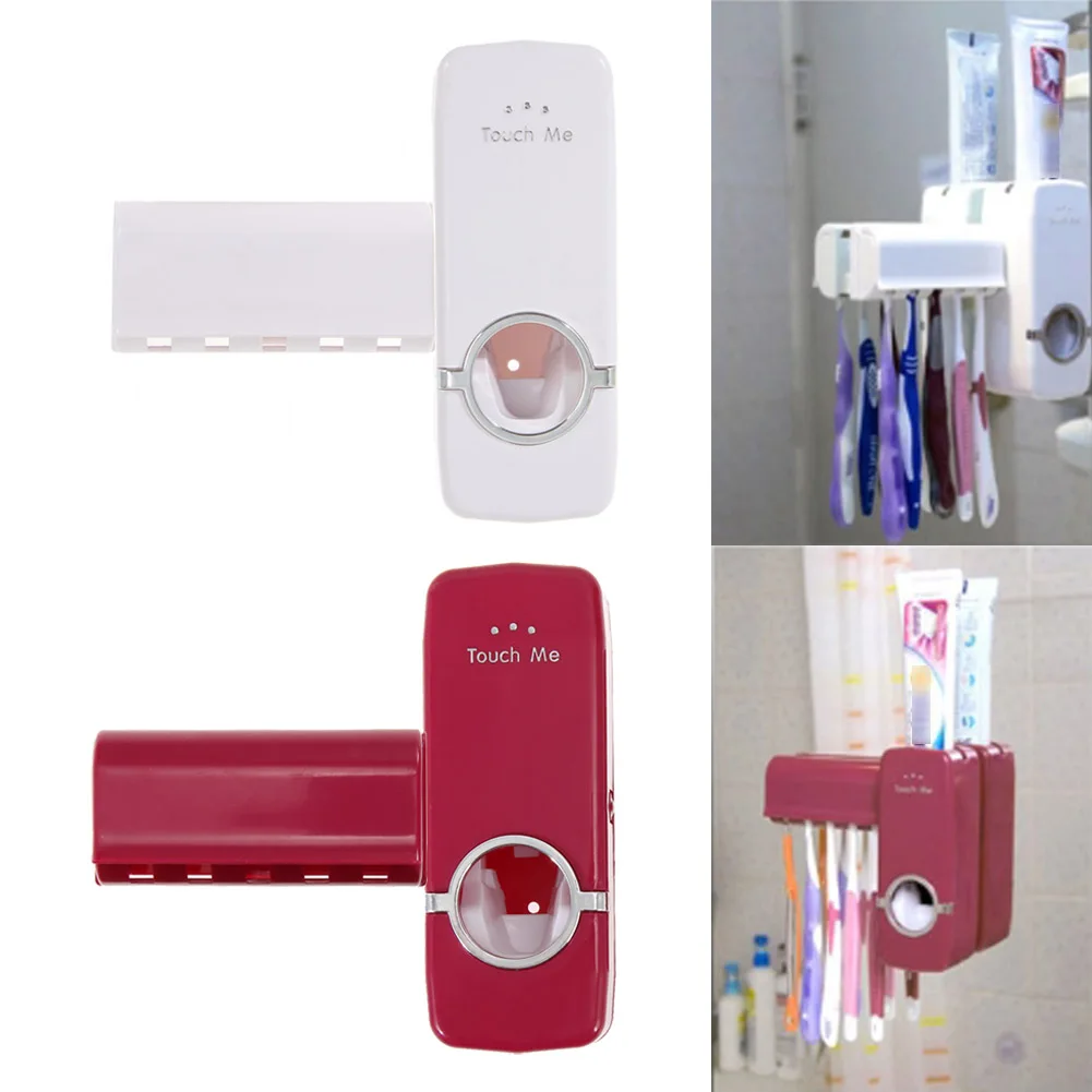 1PCS Home Automatic Toothpaste Dispenser Squeezer Wall Mount Auto