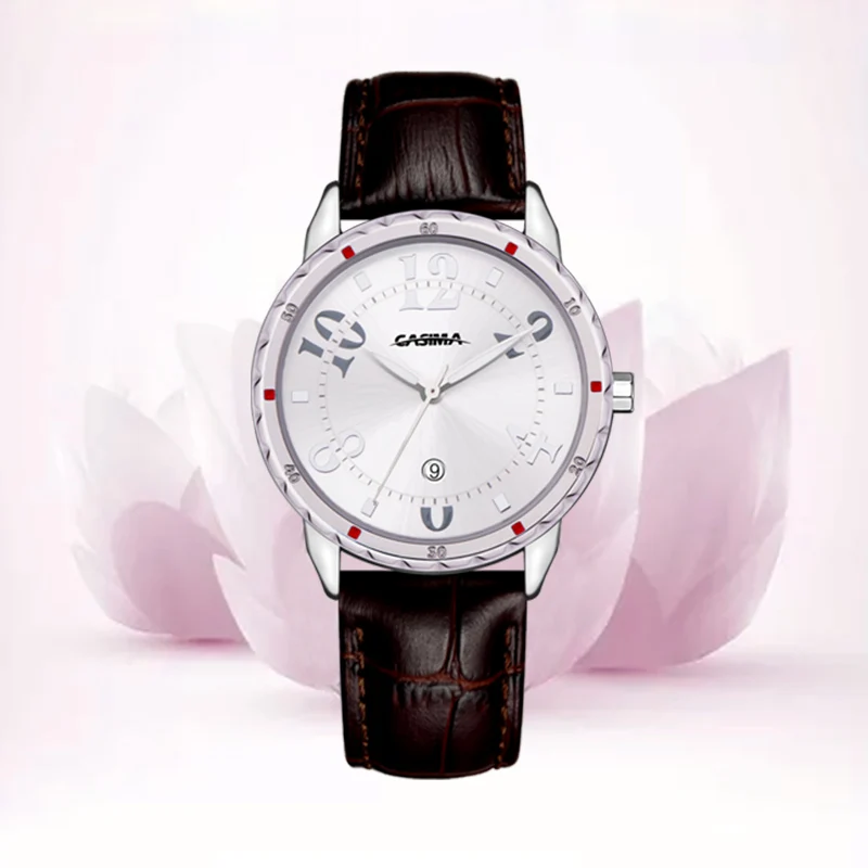 

Luxury brand watches women fashion casual beauty fancy quartz wrist watch waterproof 50M Black Leather strap CASIMA#3008