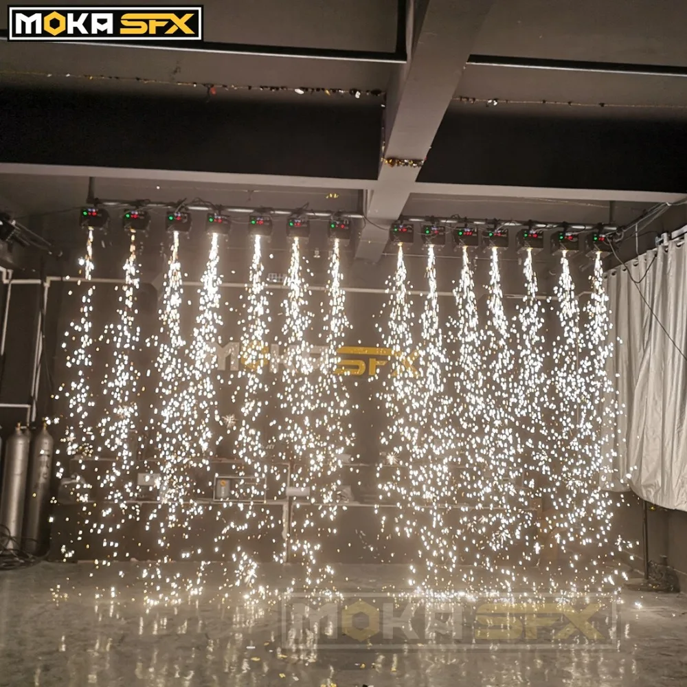Waterfall Cold Spark Fountain Firework Machine Indoor Outdoor Cold