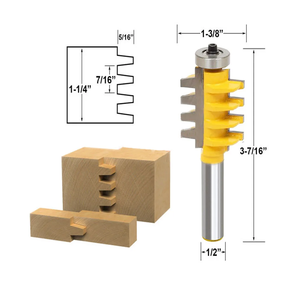 1/2(12,7 мм) 1/4(6,35 мм) рельс Реверсивный палец соединение клея маршрутизатор бит конус Tenon резчик по дереву электроинструменты дерево фрезерный станок(для гравировки