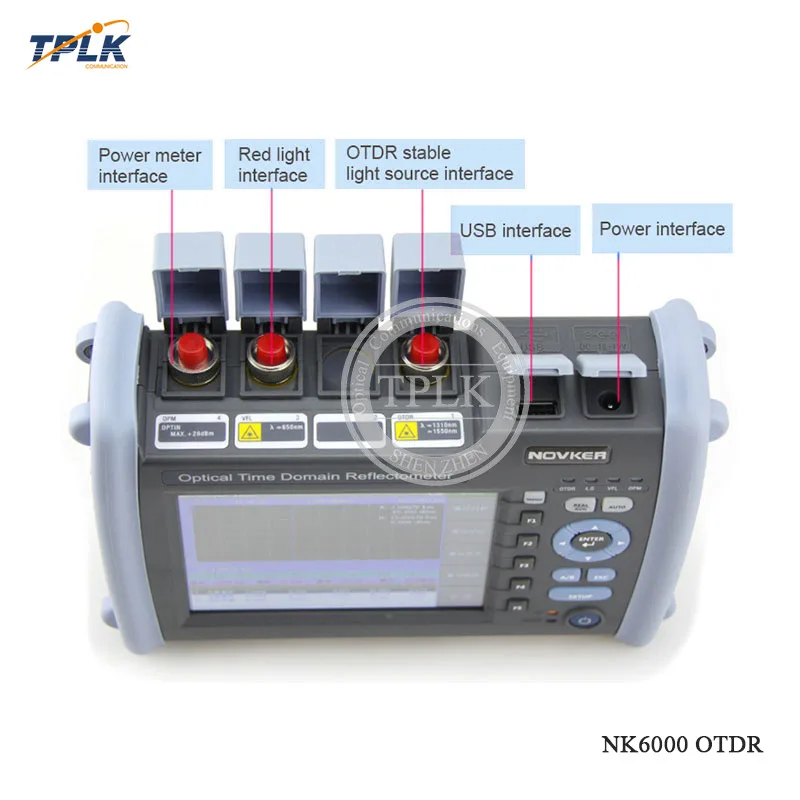 OTDR NK6000 1310/1550/1625nm 37/35/35dB волоконно-оптический детектор неисправностей SM оптического кабеля останова тестер