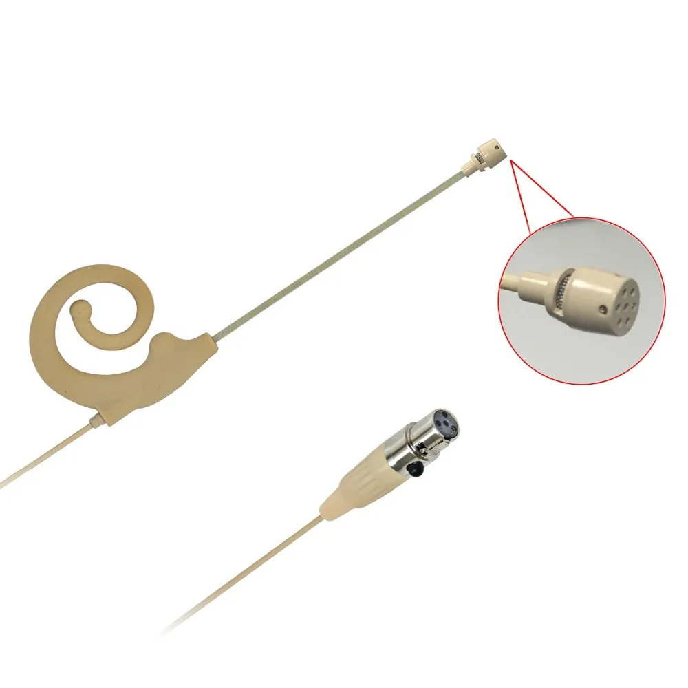bluetooth headphones with mic HM-19S8-L6 4 Pin Mini XLR Plug 7.5m microphone Skin Color Uni-directional Type Mini Single Ear Hanging Headset Microphone best microphone for streaming Microphones