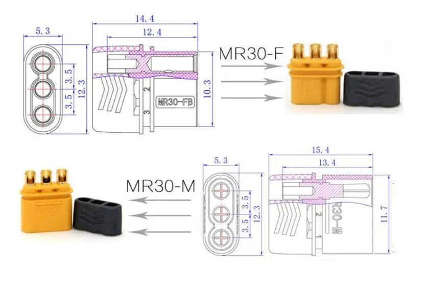 Amass MR30 Connector  (17)