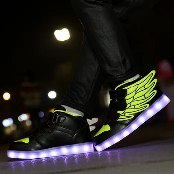 

Fashion Children's Shoes Kids Led Shoes Glowing Sneakers Children's Sneakers For Girls Boys Air Mesh Soft Shoes Led Lighting