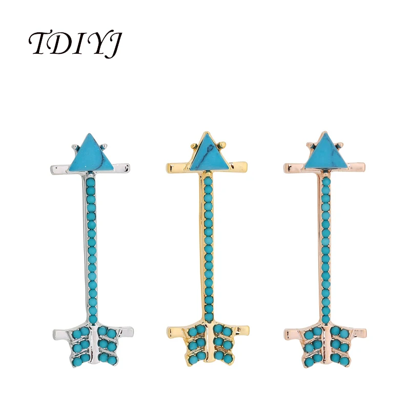 

TDIYJ New Arrival Design Big Arrow Slide Charms for Mesh Leather Wrappable Keeper Bracelet and Pendant Necklace 12Pcs/lot