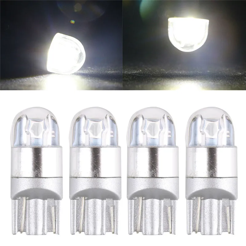 

4Pcs Low Consumption High Bright Ultra Long Lifespan T10 W5W 168 2 LED Car interior Reading Light 12V DC Auto White Lamp