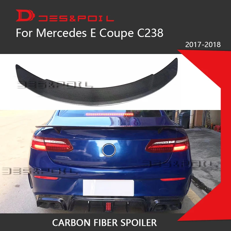E купе C238 W238 спойлер из углеродного волокна для Mercedes 2017-2018 крышка багажника губа в