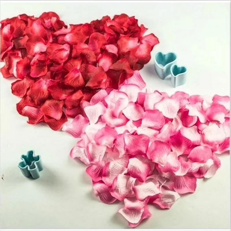 1000pcs Silk Romantic Artificial Rose Petal DIY Wreath Fake flower