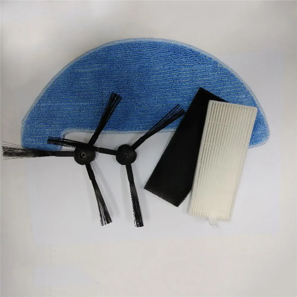 Robotic vacuum cleaner Side Brush HEPA Filter & Rag for ILIFE A8 Vacuum Cleaner robot replacement parts accessories