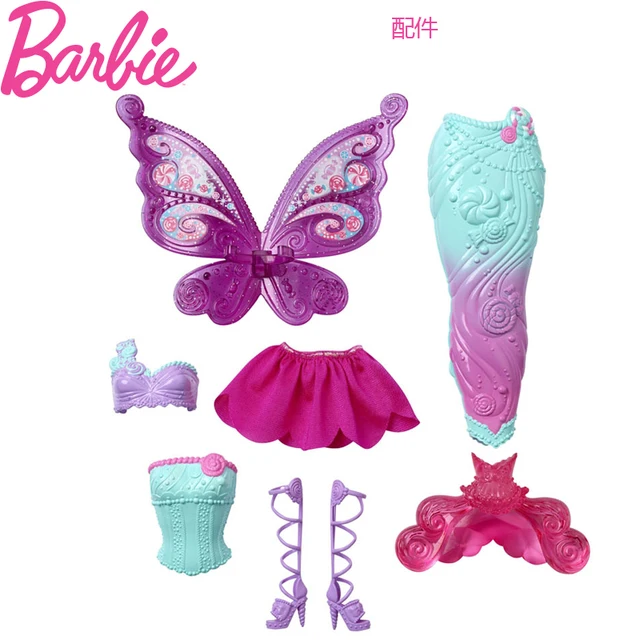 Original juguete de muñeca Barbie de cuento de hadas vestido de sirena de cumpleaños juguetes regalo DHC39 regalo chica regalo de juguetes Boneca para niña Original juguete de muñeca Barbie de cuento de hadas vestido de sirena de cumpleaños juguetes regalo DHC39 regalo chica regalo de juguetes Boneca para niña