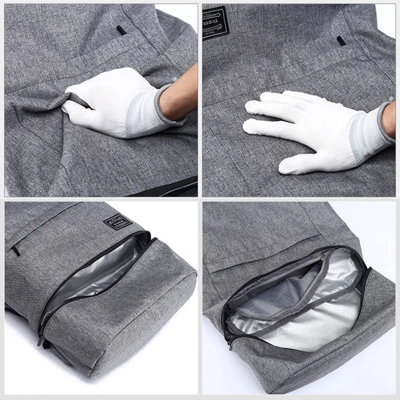 Men Anti-theft Travel Backpack Sports Gym Bag Independent Shoes Storage Dry Wet Waterproof Fitness Bag Laptop Rucksack XA905WD