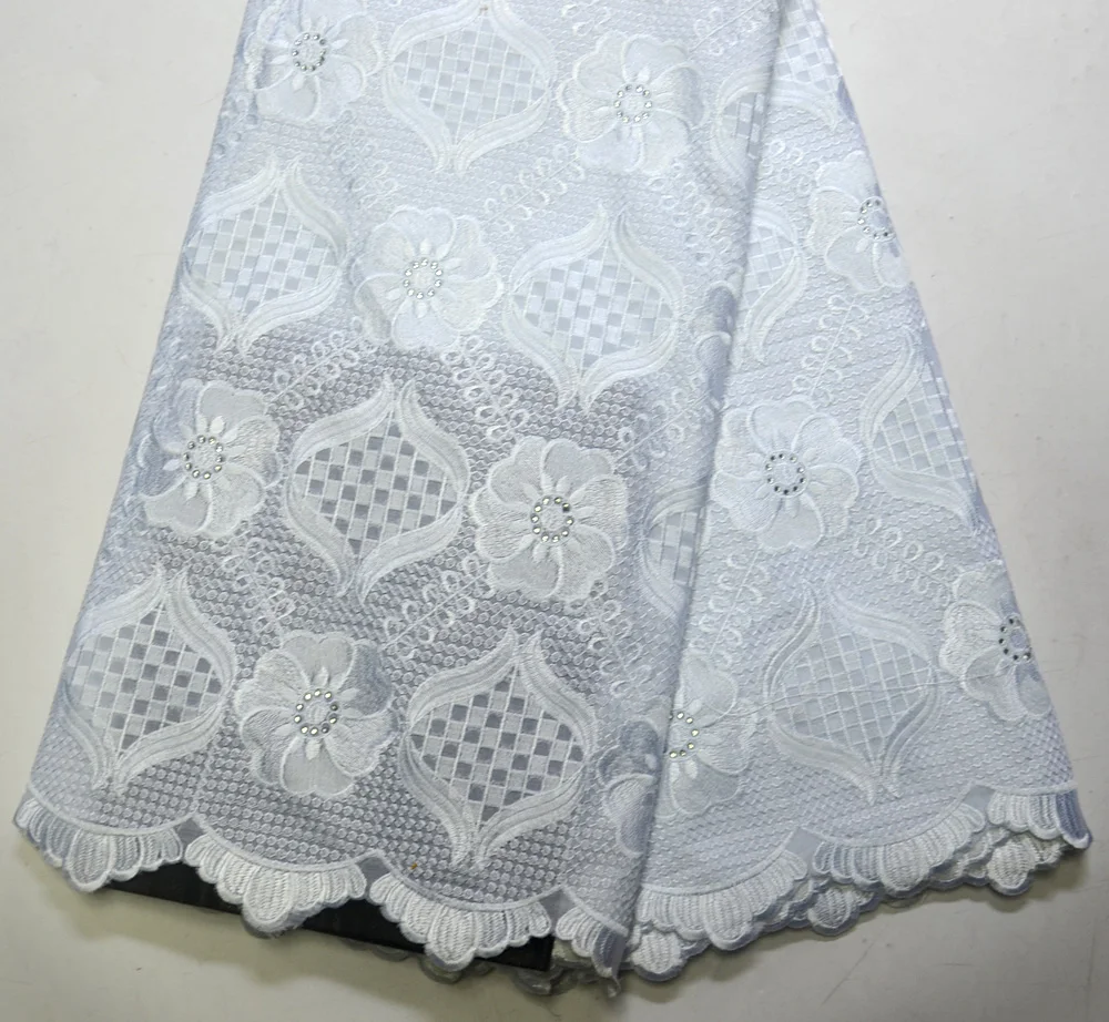 

Latest 100% Swiss Design High Quality Offwhite swiss voile African wedding fabrics 5 Yards offwhite swiss voile lace fabric