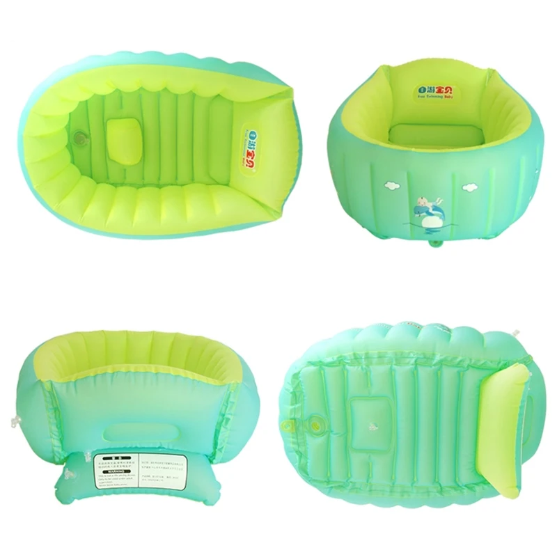 New large portable folding kids child bathtub inflatable baby bath tub set for newborn infant ...